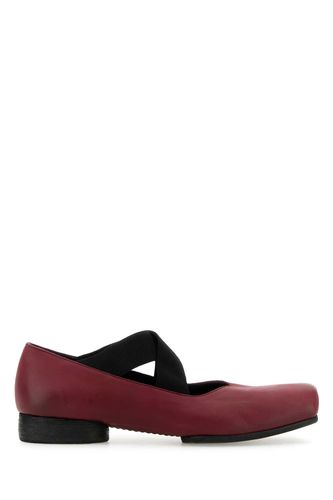 Burgundy Leather Ballerinas - Uma Wang - Modalova