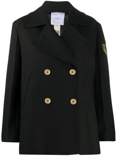 Patou Black Virgin Wool Peacoat - Patou - Modalova