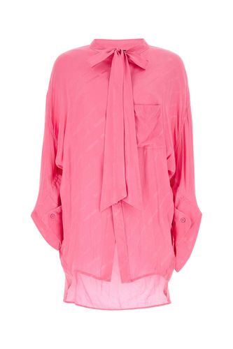 Embroidered Crepe Oversize Shirt - Balenciaga - Modalova