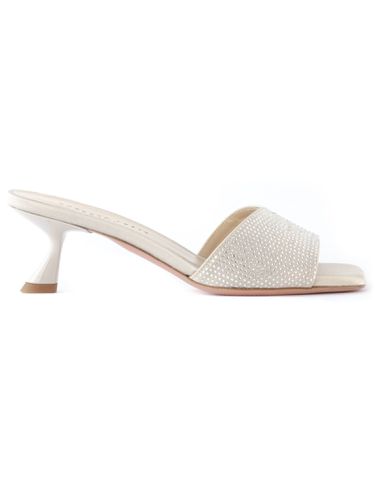 Ivory Satin Sofia Sandal - Roberto Festa - Modalova