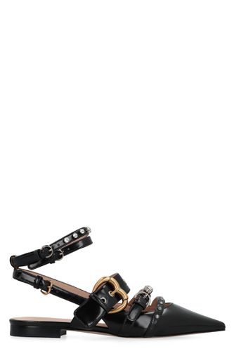Slingback With Studs And Multi Straps In Leather - Pinko - Modalova