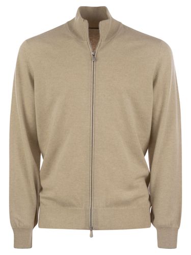 Cardigan Zip Avena - Brunello Cucinelli - Modalova