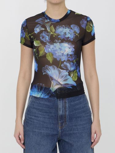 T-shirt With Fiore Campanule Print - Dolce & Gabbana - Modalova