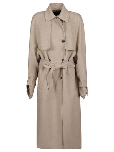 Falcone Double-breasted Long-sleeved Coat - Max Mara - Modalova