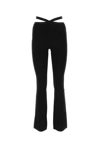 Black Stretch Viscose Blend Pant - T by Alexander Wang - Modalova