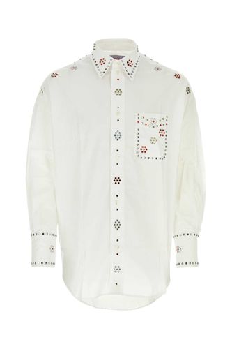 Bluemarble White Poplin Shirt - Bluemarble - Modalova