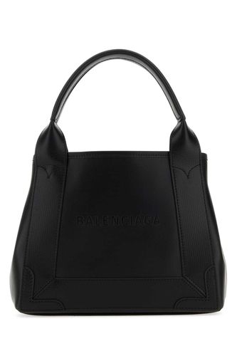 Black Leather Navy Cabas Xs Handbag - Balenciaga - Modalova