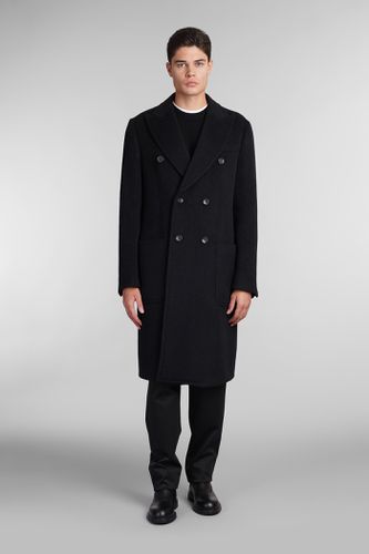 Emporio Armani Coat In Black Wool - Emporio Armani - Modalova