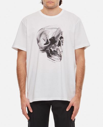 Skull Print T-shirt - Alexander McQueen - Modalova