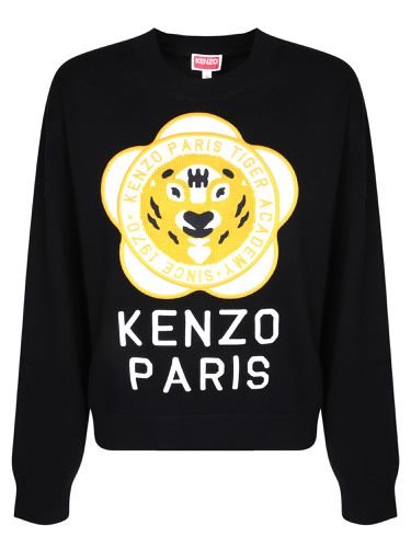 Kenzo Tiger Academy Black Sweater - Kenzo - Modalova