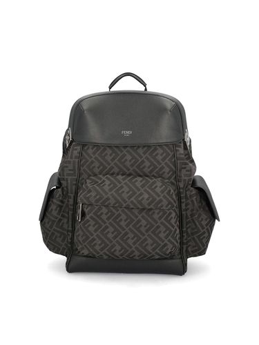 Fendi Ff Jacquard Drive Backpack - Fendi - Modalova