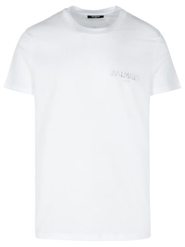 Balmain White Cotton T-shirt - Balmain - Modalova