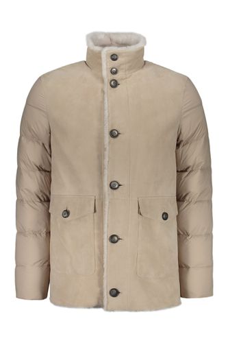 Down Jacket In Nylon And Lamb Shearling - Herno - Modalova