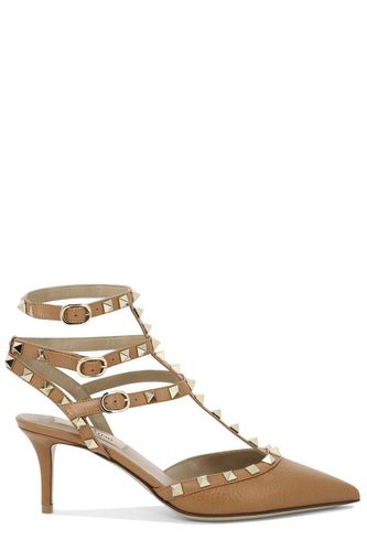 Gravani Rockstud Pointed Toe Caged Pumps - Valentino Garavani - Modalova