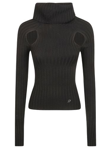 Keyhole Detail High-neck Sweater - Blumarine - Modalova