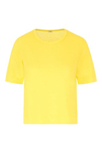 Malo Yellow Stretch Linen T-shirt - Malo - Modalova