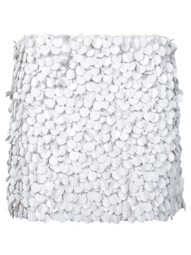 Parosh White Sequin Mini Skirt - Parosh - Modalova