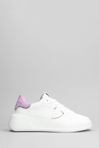 Tres Temple Low Sneakers In Leather - Philippe Model - Modalova