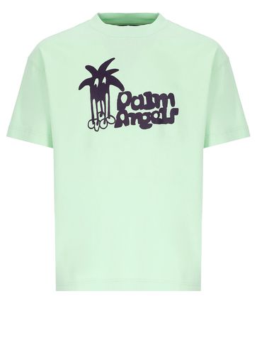 Palm Angels Douby Cotton T-shirt - Palm Angels - Modalova