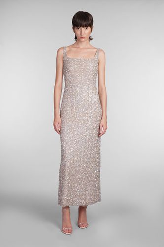 Harper Dress In Gold Polyester - Costarellos - Modalova