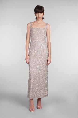 Harper Dress In Gold Polyester - Costarellos - Modalova