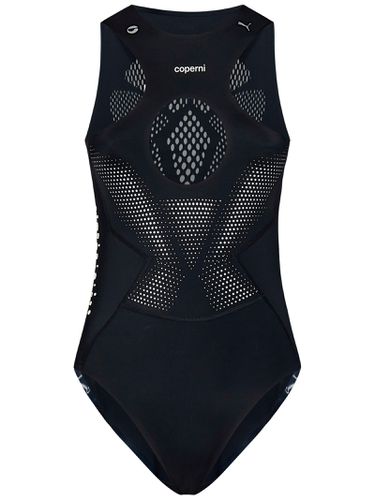 Black Stretch Nylon X Puma Bodysuit - Coperni - Modalova