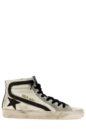 Slide Sequin-embellished Lace-up Sneakers - Golden Goose - Modalova