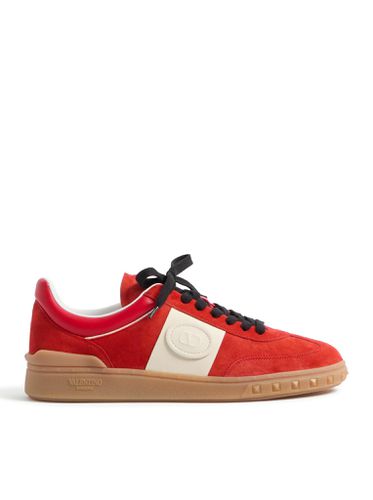 Upvillage Low Top Sneaker In Split Leather And Calfskin Nappa Leather - Valentino Garavani - Modalova