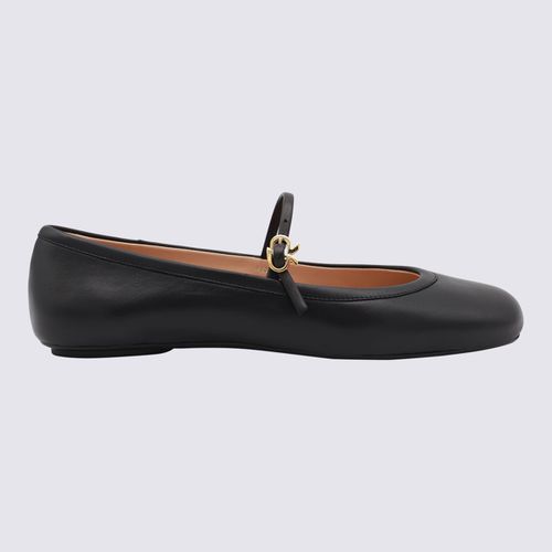 Gianvito Rossi Black Leather Flats - Gianvito Rossi - Modalova