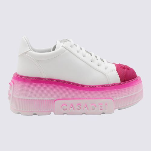 And Pink Leather Sneakers - Casadei - Modalova