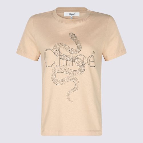 Chloé Beige Cotton T-shirt - Chloé - Modalova