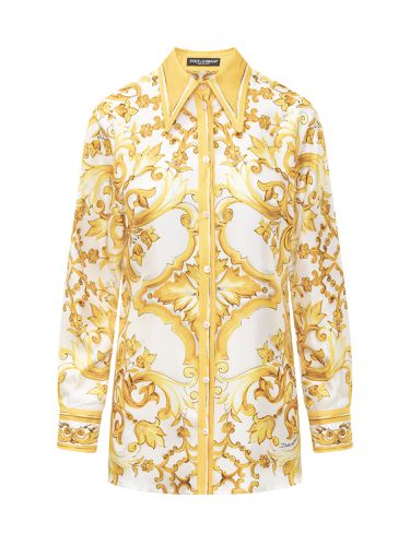 Maiolica Print Shirt - Dolce & Gabbana - Modalova