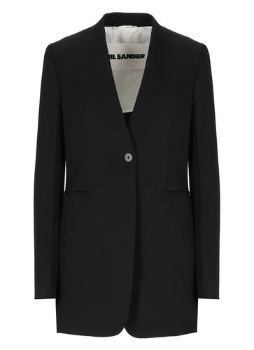 Wool Single-breasted Jacket - Jil Sander - Modalova