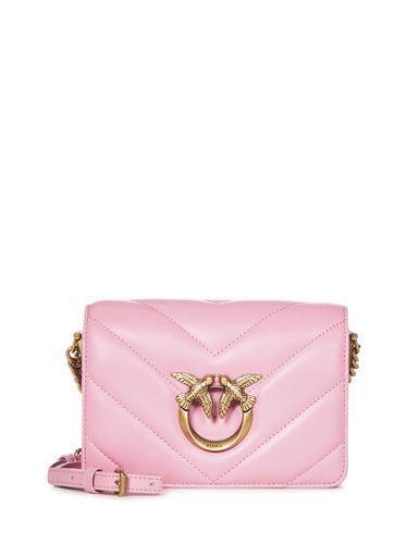 Mini Love Bag Click Big Chevron Shoulder Bag - Pinko - Modalova