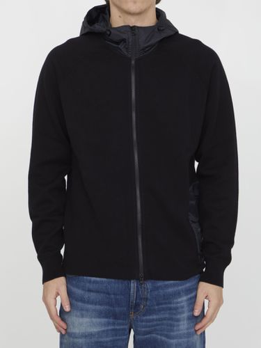 C. P. Company Black Cotton Hoodie - C.P. Company - Modalova