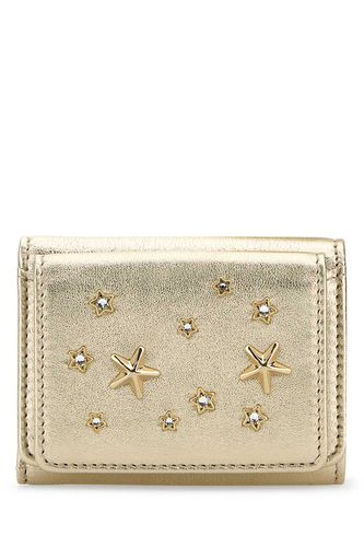 Gold Nappa Leather Nemo Wallet - Jimmy Choo - Modalova