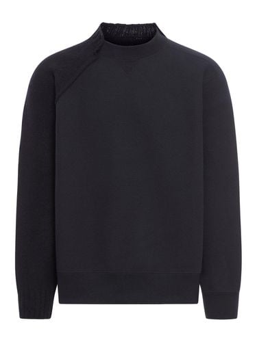 Sacai Panelled Crewneck Sweatshirt - Sacai - Modalova