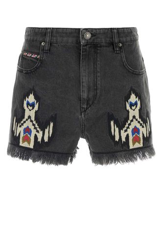 Lesia Fringed Denim Shorts - Marant Étoile - Modalova