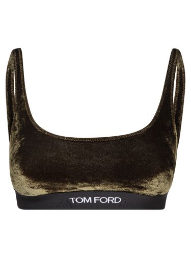 Tom Ford Logo-trim Velvet Bra - Tom Ford - Modalova