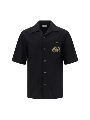 The Seal Embellished Buttoned Shirt - Alexander McQueen - Modalova