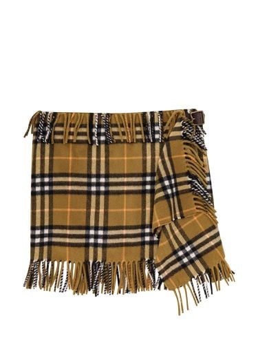 Burberry Beige Wool Skirt - Burberry - Modalova