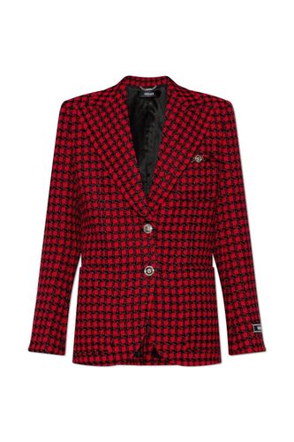 Versace Red Wool Blend Blazer - Versace - Modalova