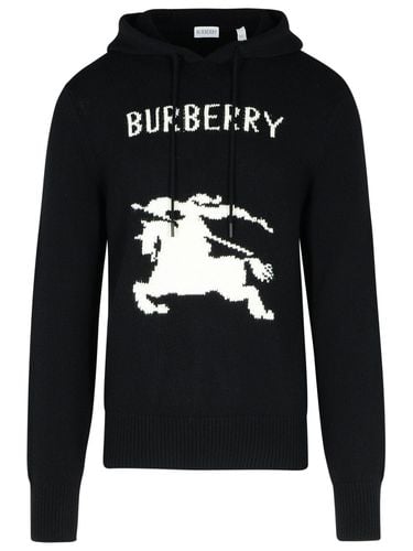 Burberry Black Wool Blend Sweater - Burberry - Modalova