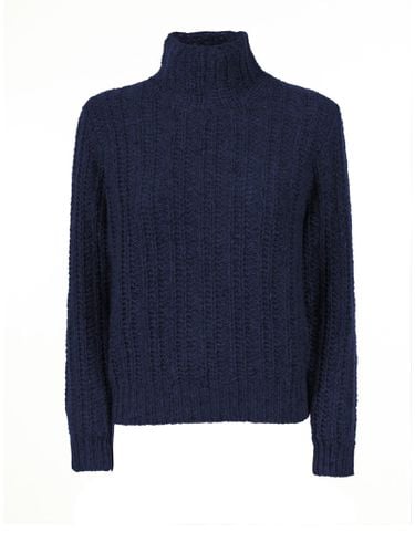 Kangra Blue Turtleneck Sweater - Kangra - Modalova