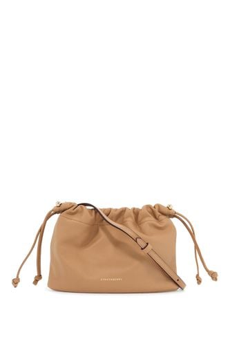 Charlotte Bucket Bag In Caramel Nappa With Drawstring And Shoulder Strap - Strathberry - Modalova