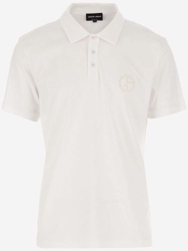 Cotton Polo Shirt With Logo - Giorgio Armani - Modalova