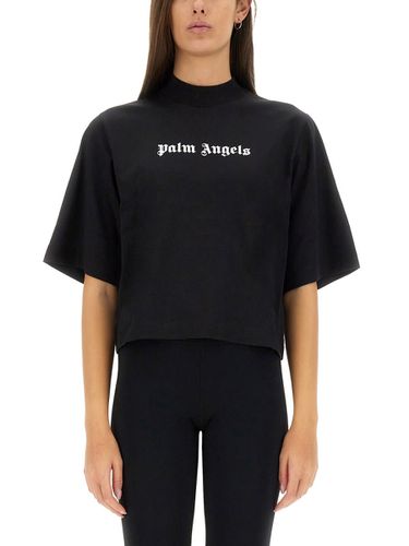 Palm Angels T-shirt With Logo - Palm Angels - Modalova