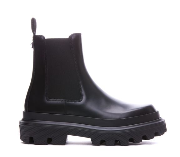 Leather Chelsea Boots - Dolce & Gabbana - Modalova