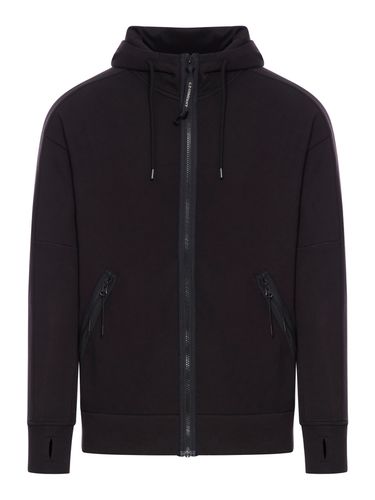 C. P. Company Diagonal Raised Fleece Goggle Zipped Hooded Sweatshirt - C.P. Company - Modalova