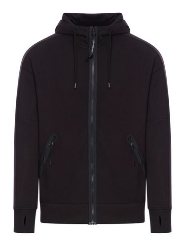 C. P. Company Diagonal Raised Fleece Goggle Zipped Hooded Sweatshirt - C.P. Company - Modalova